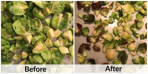 Brussels Sprouts Before & After